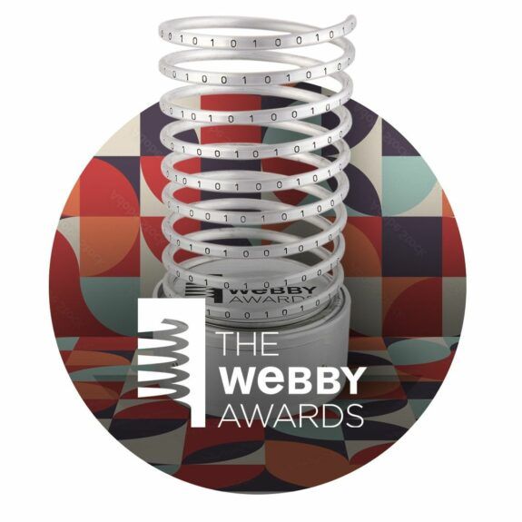 Retro street cred webby trophy